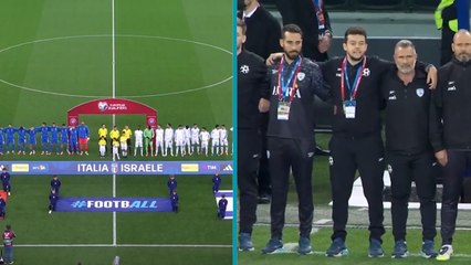 İtalya-İsrail maçı öncesi ıslıklı protesto