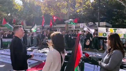 La huelga por Gaza en Logroño: "Todavía no ha llegado la paz"