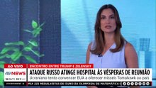 Ataque russo atinge hospital na Ucrânia às vésperas de reunião entre Trump e Zelensky