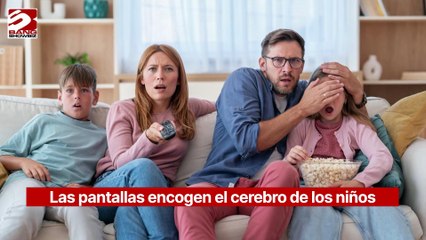 Las pantallas encogen el cerebro de los niños