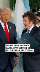 Trump menace d’arrêter l’aide à l’Argentine si Milei perd les élections
