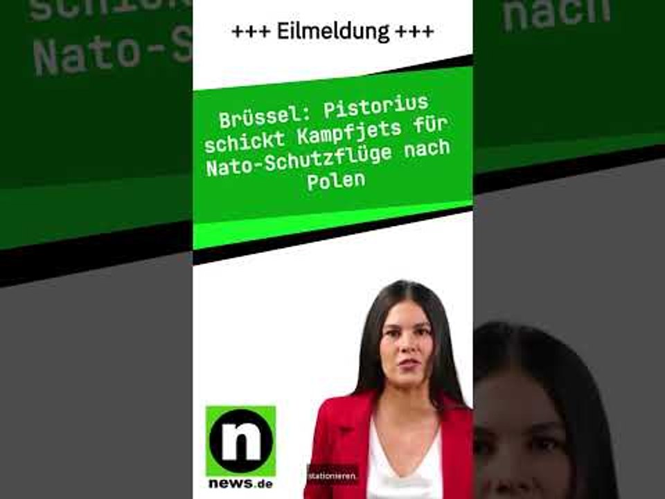 Pistorius schickt Kampfjets für Nato-Schutzflüge nach Polen