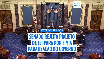 Senado dos EUA rejeita projeto de lei para pôr fim à paralisação do governo, que entra na terceira semana