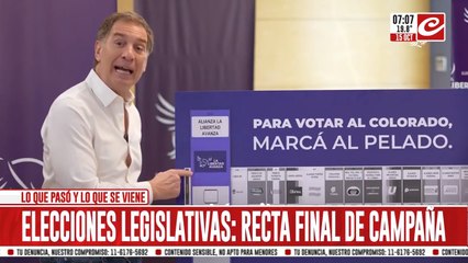 "Para votar al Colorado... marcá al Pelado", el curioso spot de campaña de Diego Santilli