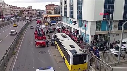 SON DAKİKA | İETT otobüsü durağa daldı: Yaralılar var