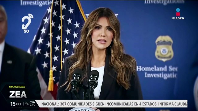 Kristi Noem asegura que criminales mexicanos pagan por asesinar a agentes del ICE