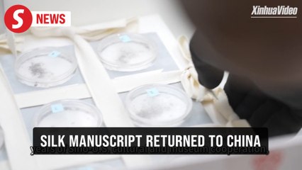 2,300-year-old Chinese silk manuscripts return home