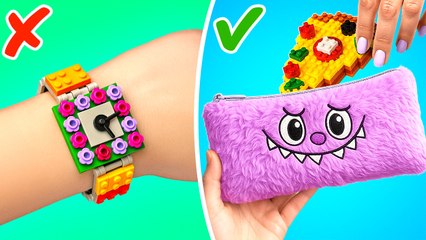 Boring or Cool? 😱 Labubu School Crafts with Rare LEGO Kits Inside! 🔥🎨