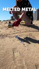 Making Metallic Hair Clips At The Beach