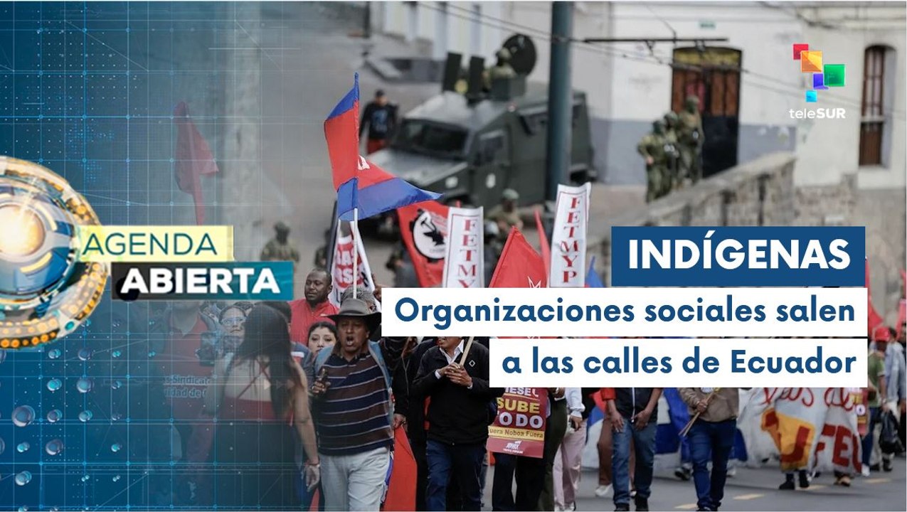 Se cumplen 24 días de protestas en Ecuador contra políticas de Noboa