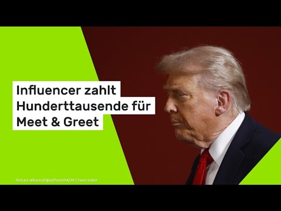 Influencer zahlt Hunderttausende für Meet & Greet mit Trump – bekommt nur Rede und Kappe
