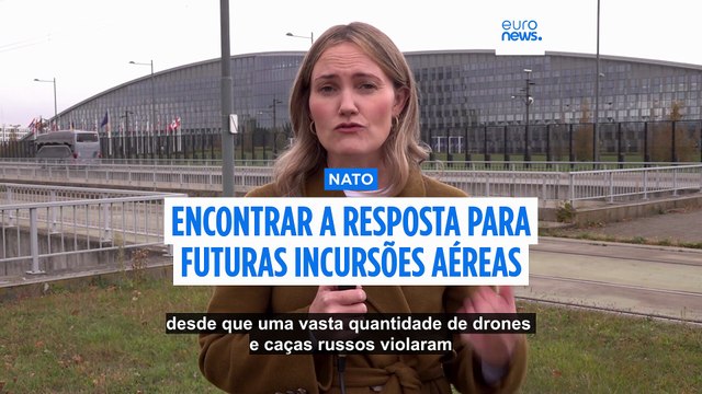 Ministros da Defesa da NATO reúnem-se para discutir planos para combater as incursões de drones