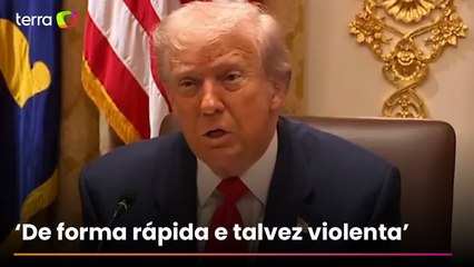 'Se eles não se desarmarem, nós os desarmaremos', diz Trump sobre o Hamas