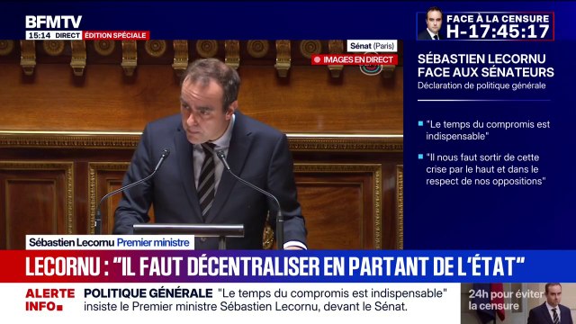 Afin de rendre nos services publics plus efficaces , Sébastien Lecornu propose de soumettre un projet de loi et de décentraliser en partant de l'État