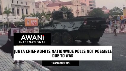 Junta chief admits nationwide polls not possible due to war