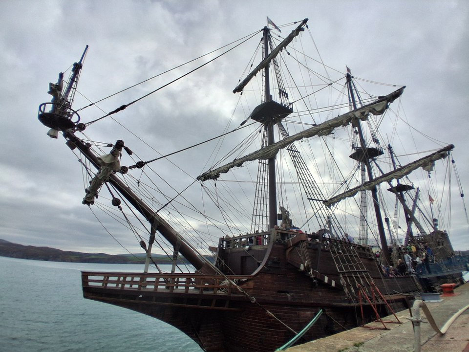 Spanish Galleon Andalucia at Fishguard - Photos by Elizabeth Fitzpatrick