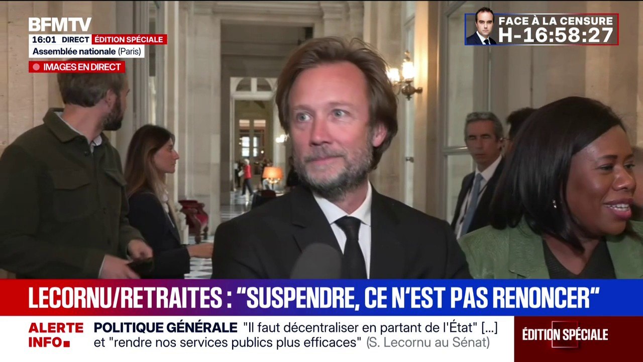 "S'il n'y a pas de suspension [de la réforme des retraites], il n'y a pas de gouvernement", déclare Boris Vallaud, président du groupe PS à l'Assemblée