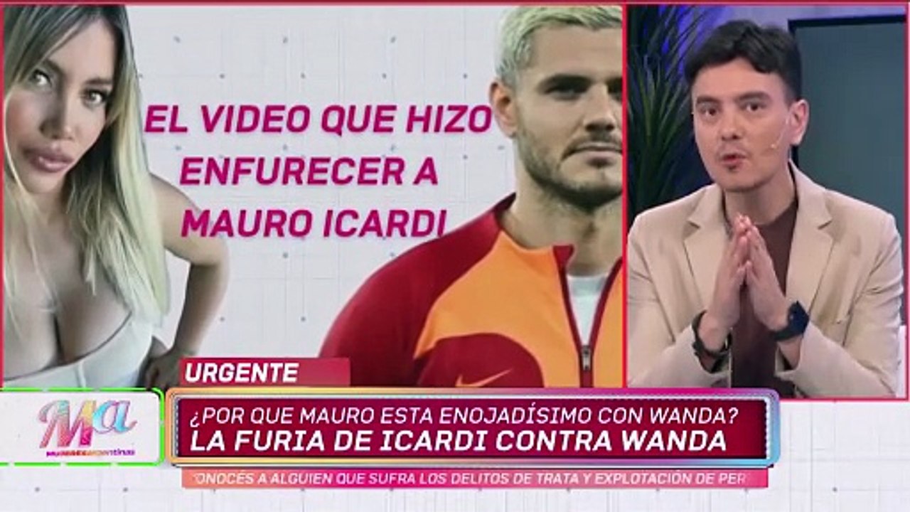 La nueva denuncia de Mauro Icardi a Wanda Nara por el polémico video subió y borró: "Furia descomunal"