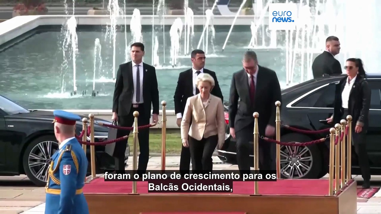 Von der Leyen mantém a porta aberta ao alargamento da UE durante visita aos Balcãs Ocidentais