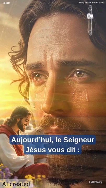Aujourd’hui, le Seigneur Jésus vous dit :
