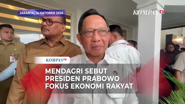 1 Tahun Prabowo-Gibran, Mendagri Tito Ungkap Presiden Prabowo Fokus ke Ekonomi Rakyat