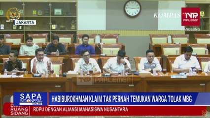 Ketua Komisi III DPR, Habiburokhman Klaim Tak Pernah Temukan Warga Tolak MBG