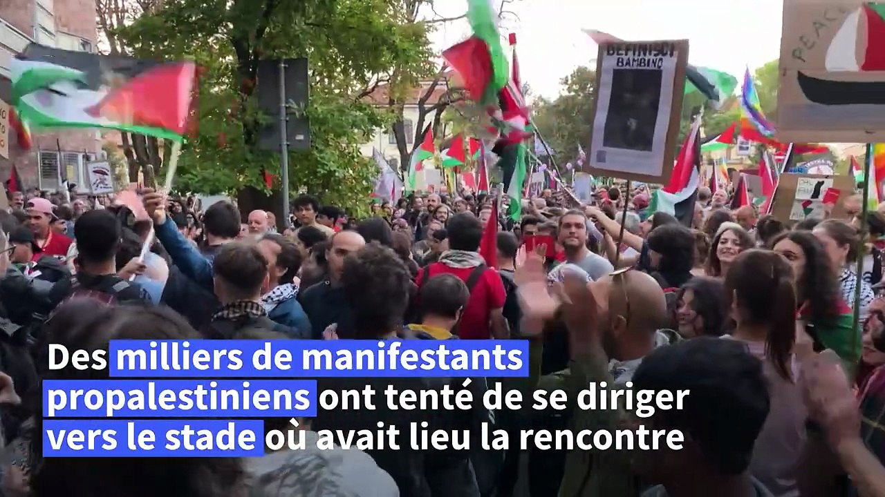 Italie: des milliers de manifestants contre le match de qualification avec Israël