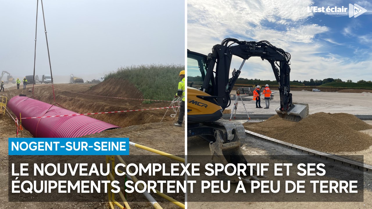 Le nouveau complexe sportif et ses nouveaux équipements sortent peu à peu de terre