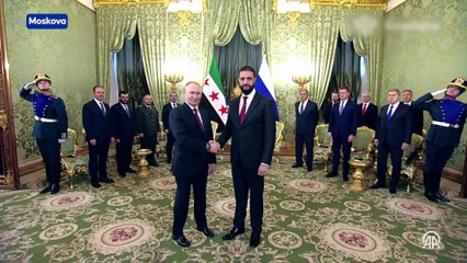 Moskova görüşmesi: Putin ve Şara'dan açıklamalar
