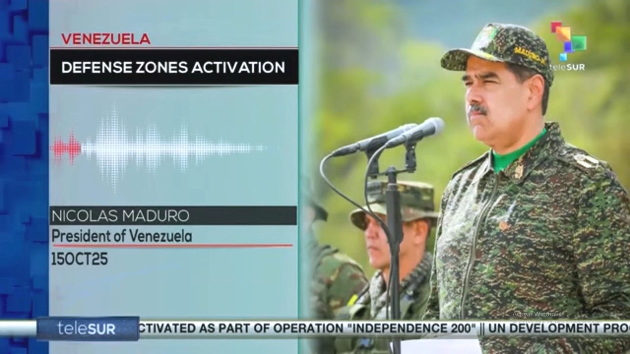 Venezuelan pres. confirms activation of defense zones in Caracas and Miranda