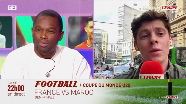 Amaury Lhermitte évoque la demi-finale de la Coupe du monde U20 entre la France et le Maroc - Foot - Coupe du monde U20