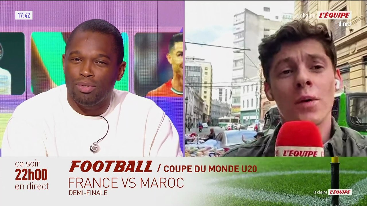 Amaury Lhermitte évoque la demi-finale de la Coupe du monde U20 entre la France et le Maroc - Foot - Coupe du monde U20