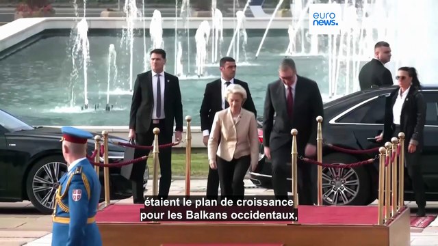 Élargissement de l'UE : Ursula von der Leyen poursuit sa tournée dans les Balkans occidentaux