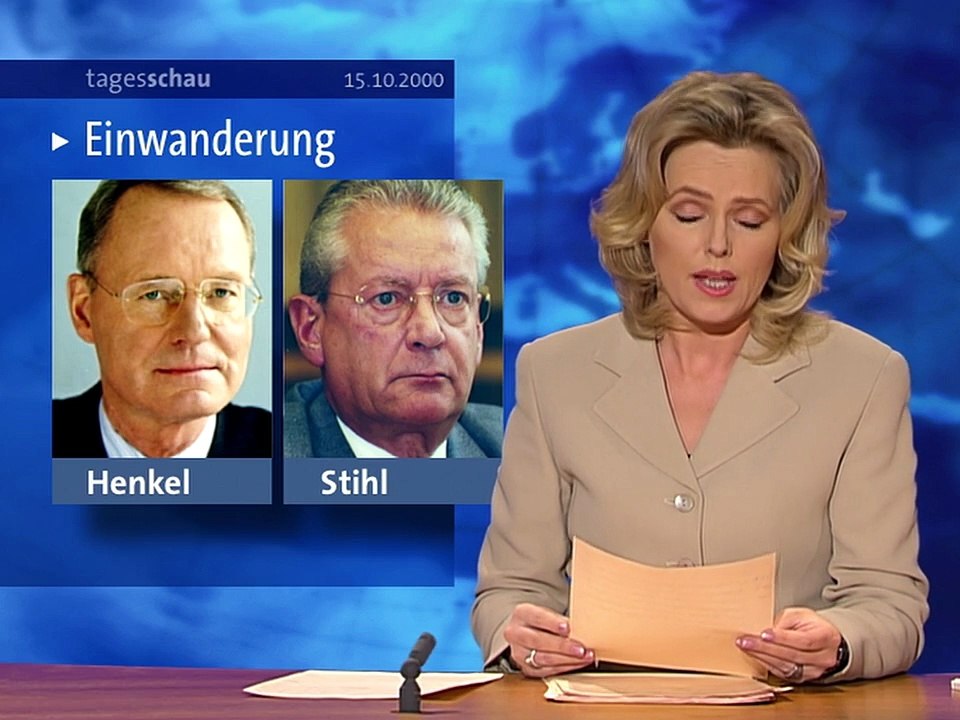 Tagesschau vor 25 Jahren (15. Oktober 2000)