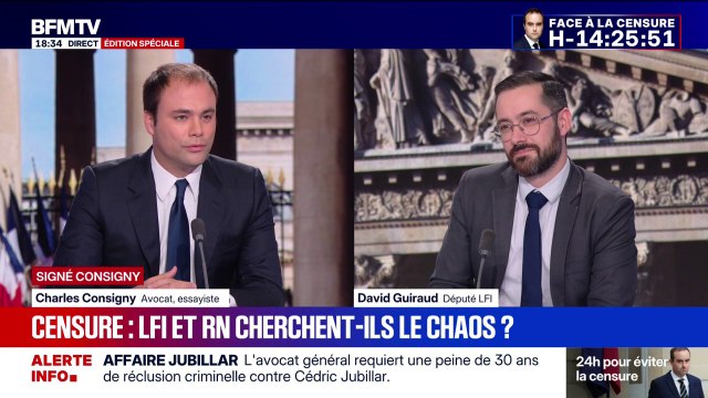 SIGNÉ CONSIGNY - Manifestement , LFI et le RN cherchent le chaos par la censure