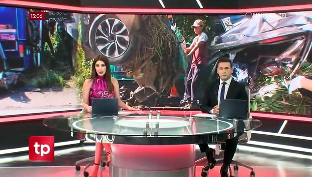 Dos muertos y dos heridos luego que un camión arrastrara y aplastara a un vehículo tras chocar con otro motorizado