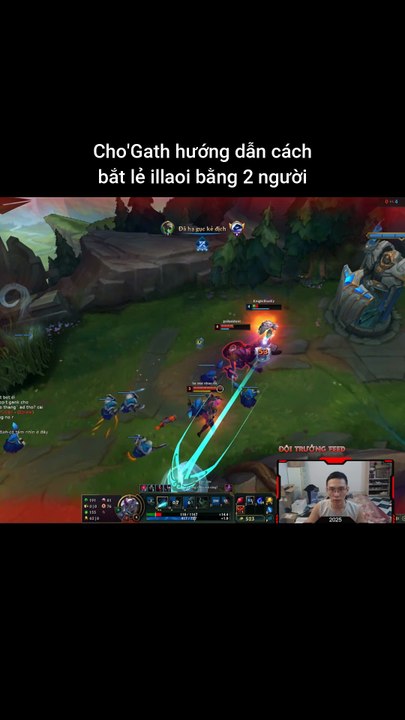 Cho'Gath hướng dẫn cách bắt lẻ illaoi bằng 2 người #chogath #illaoi #lienminhhuyenthoai #leagueoflegends #knightriseky