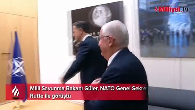 Milli Savunma Bakanı Güler, NATO Genel Sekreteri Rutte ile görüştü