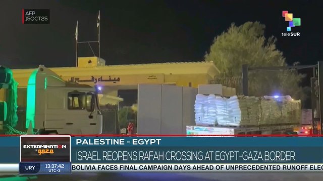 Palestine, Israel reopens Rafah crossing at Egypt-Gaza border