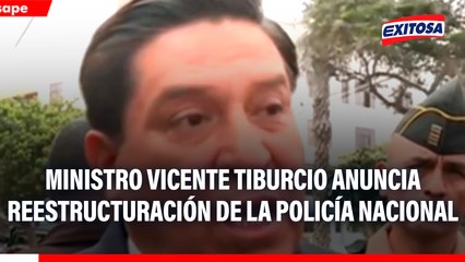 Ministro del Interior anuncia reestructuración de PNP: "Necesitamos ese cambio para que malos policías se vayan"