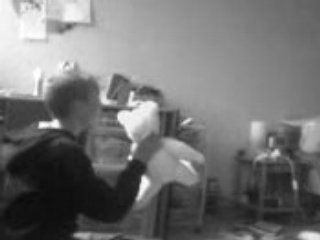 Bataille d'oreiller entre Steff`,Billu & Lilou =P