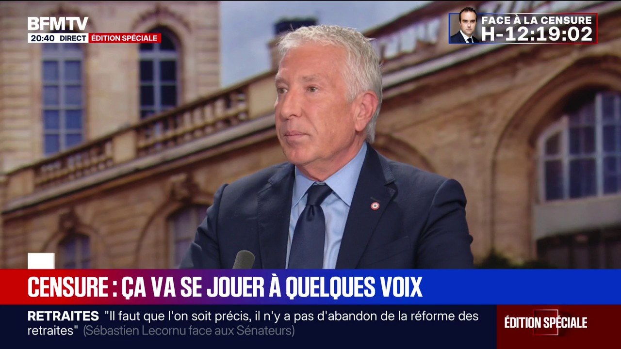 Censure: "Les LR n'ont plus de boussole, plus de programme et plus de chef... Ils sont perdus", estime Philippe Ballard, porte-parole du RN