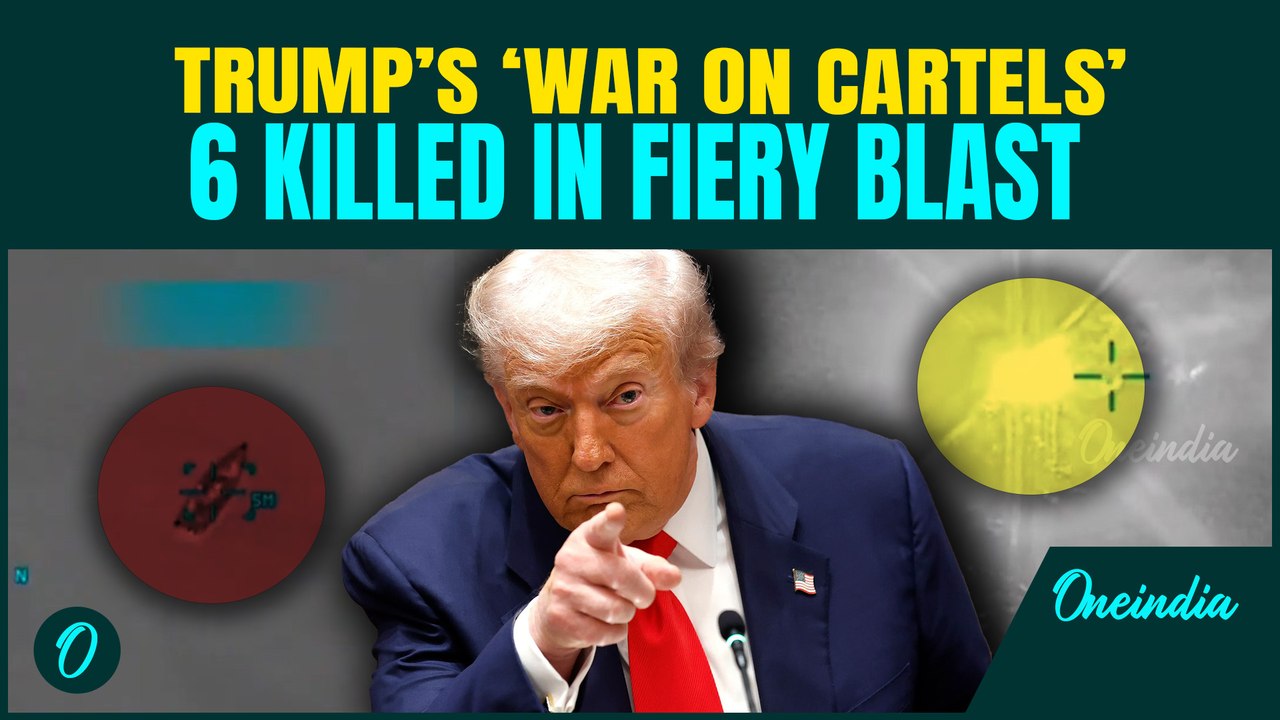 U.S Vs Venezuela War: Trump’s EXPLOSIVE Attack on Venezuelan Drug Boat Kills 6 | Huge BLAST Captured