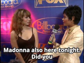 Mariah Carey's eyes are so pure that they can't even see Madonna.