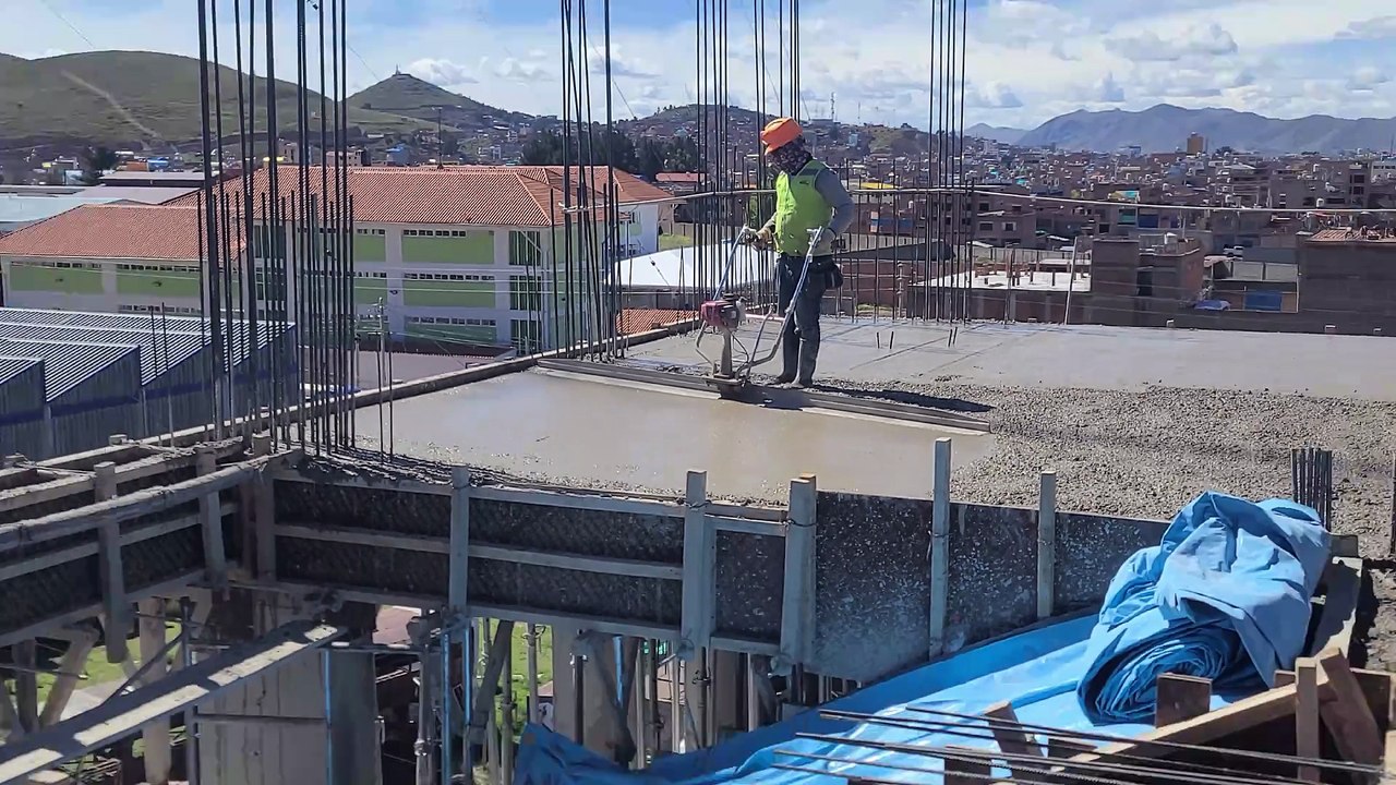 Regla Vibratoria - Acabado Concreto Losa Aligerada