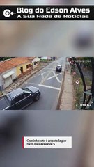 Caminhonete é arrastada por trem no interior de SP