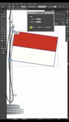 Cara buat efek bendera melipat
