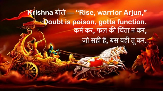 Kurukshetra Flow - गीता ज्ञान Rap | Krishna x Arjun Rap | Bhagavad Gita Hip Hop