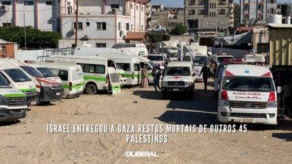 Israel entregou a Gaza restos mortais de outros 45 palestinos