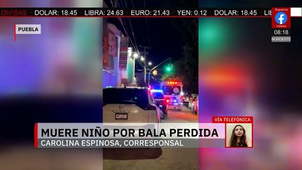 Muere menor de 12 años en Puebla tras ser alcanzado por una bala perdida